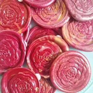 Set of 50 | Wedding Wax Seal Stickers | Handmade Self Adhesive Envelope Seals